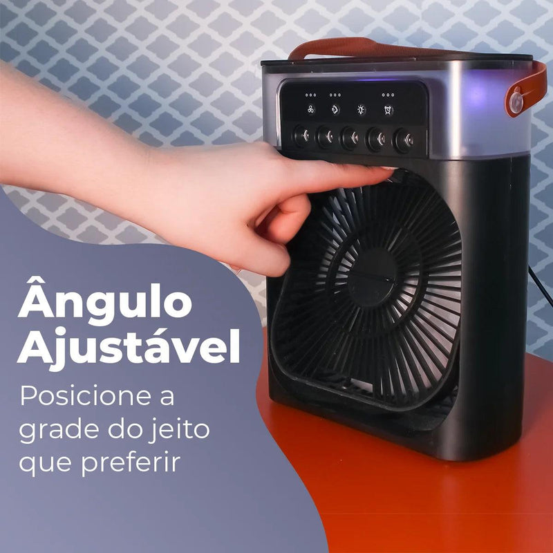 Mini ventilador de ar condicionado, umidificador, filtro de ar, reservatório de gelo e água USB - Web Shop