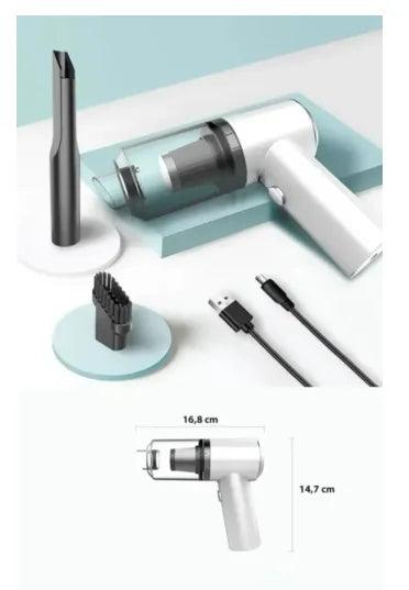 Aspirador Portátil Automotivo e Caseiro, Potente e Recarregável