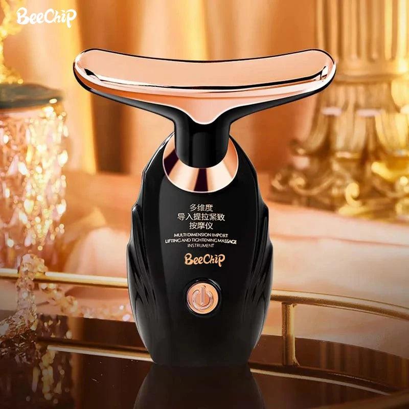 Instrumento de Beleza Facial Elétrico, Massageador Ultrassônico