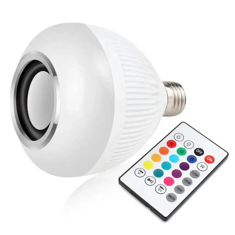 Lâmpada Bluetooth, Led Colorido, Com Controle Remoto 12W Rgb