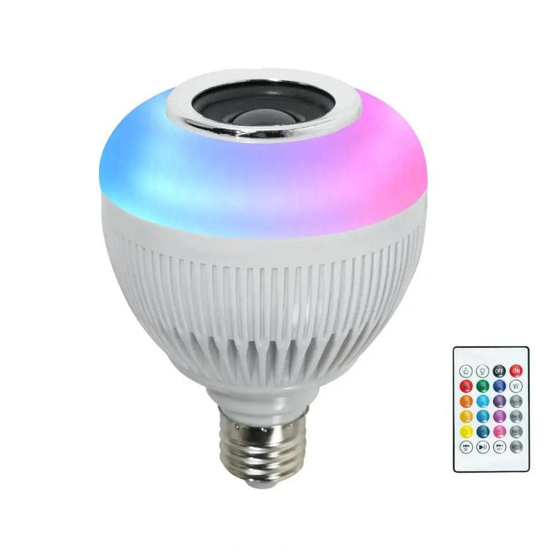 Lâmpada Bluetooth, Led Colorido, Com Controle Remoto 12W Rgb